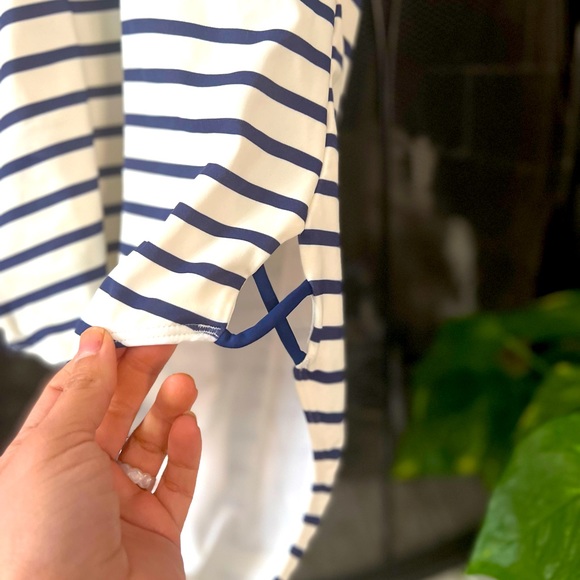 🌺 2/$8🌺 Blue-Striped One Piece Swimsuit - Picture 2 of 7